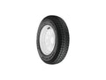 Loadstar Bias Tire and Wheel Rim Assembly K353 480-12 4 Hole 6 Ply White With S