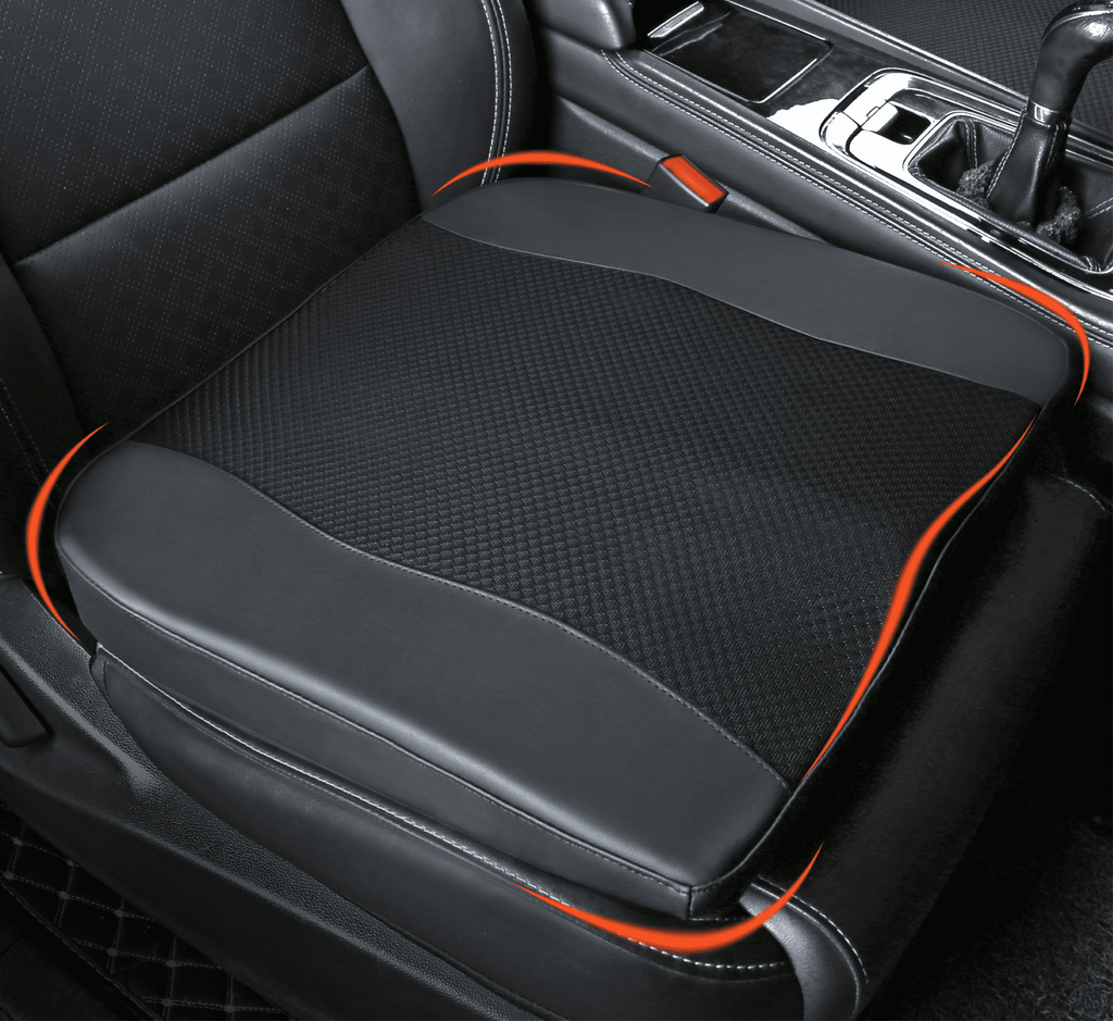 Lofty Aim Car Seat Cushion, Comfort Memory Foam Car Cushions for Driving - Sciatica & Lower Back Pain Relief, Seat Cushion for Car Seat Driver, Office Chair, Wheelchair (Black)