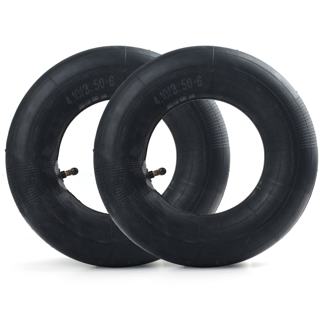 LotFancy 2Pcs 4.10/3.50-6 Inner Tube for Wheelbarrows, Snow Blowers, Wagons, 13 in
