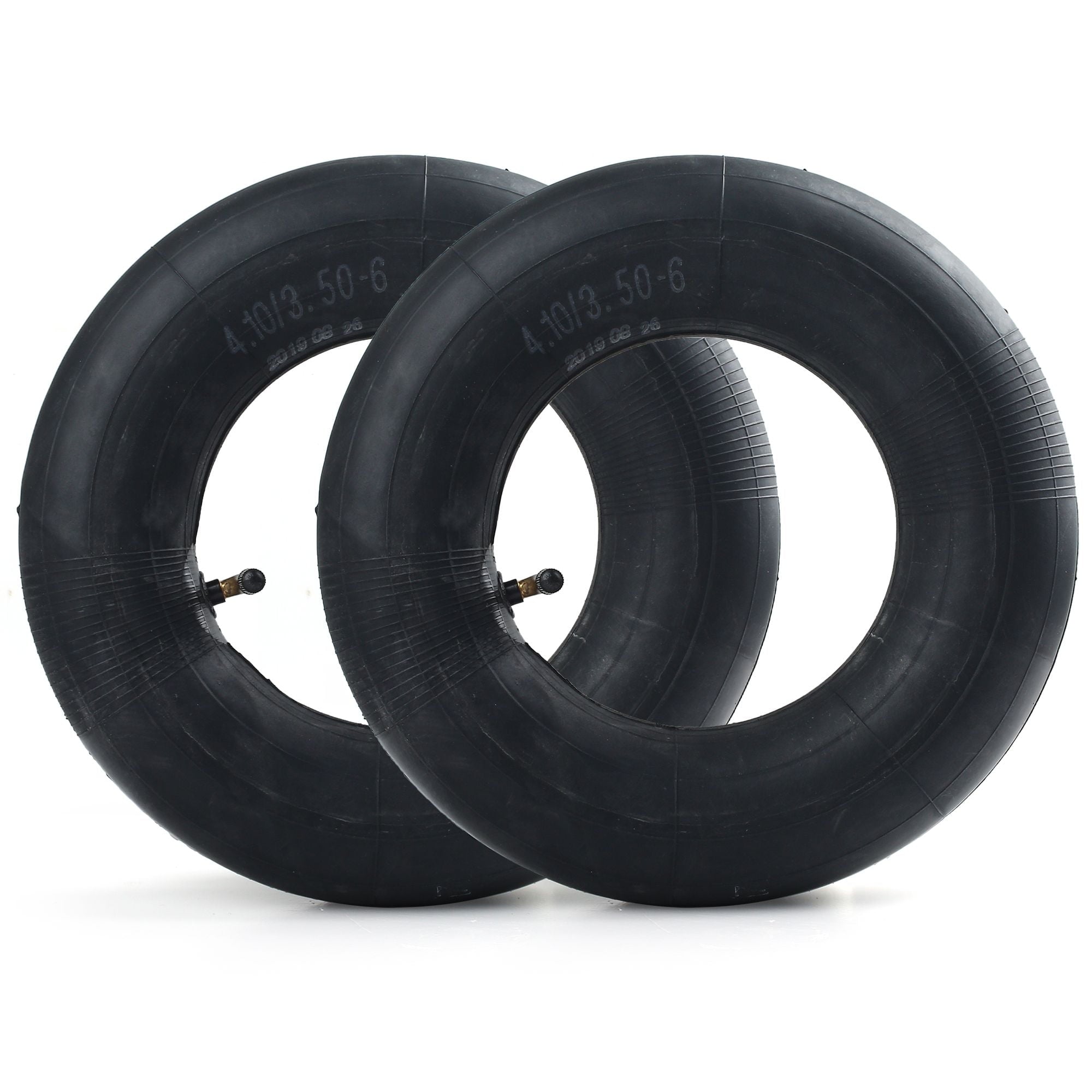 LotFancy 2Pcs 4.10/3.50-6 Inner Tube for Wheelbarrows, Snow Blowers, Wagons, 13 in