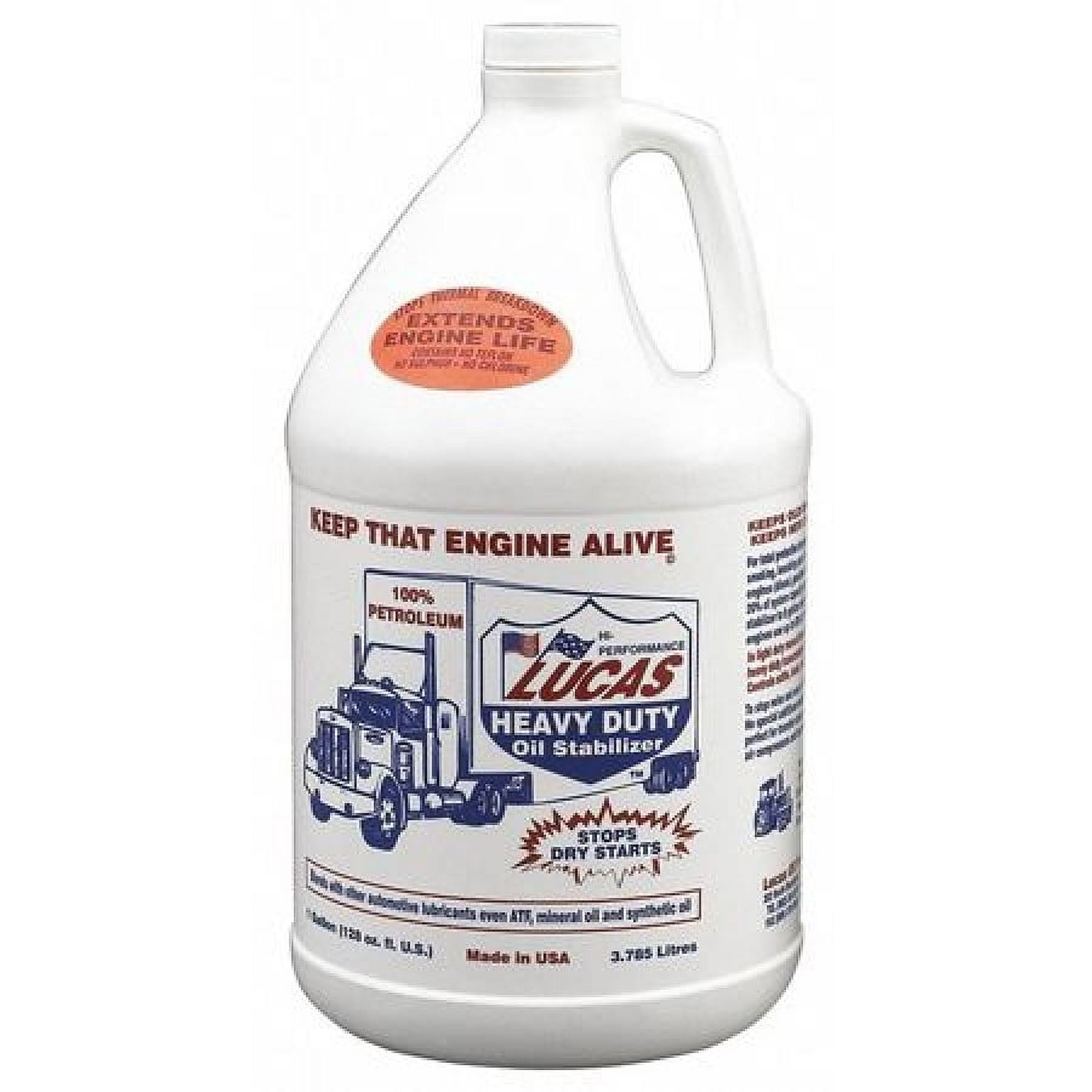 Lucas Oil 10002 Heavy Duty Oil Stabilizer One Gallon Jug Automotive Additive