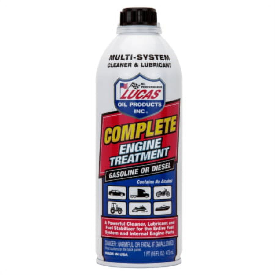 Lucas Oil Multi-System Complete Fuel system cleaner Automotive Additives Engine Treatment, 16 oz