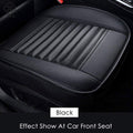 Luxtrada Breathable Car Interior Seat Cushion Seat Cover with PU Leather Pad Mat for Auto Supplies Office Chair (Black) 1 Piece