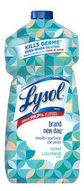 Lysol Multi-Surface Cleaner, Sanitizing and Disinfecting Pour, to Clean and Deodorize, Coconut & Sea Minerals, 48 Fl Oz