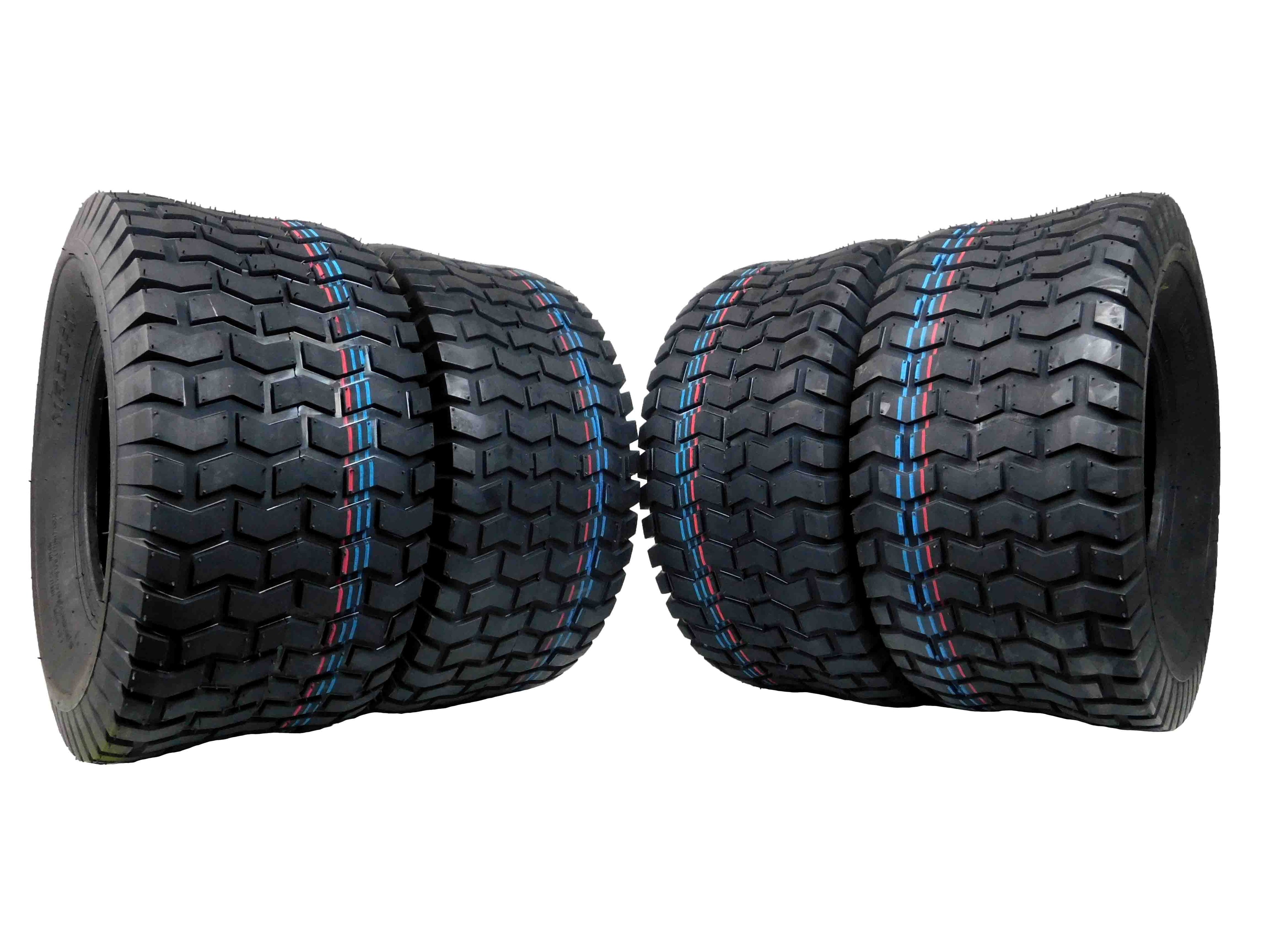 MASSFX 18x8.5-8 Lawn & Garden, Golf Cart, Turf Tires 4 Ply with 5mm Tread Depth 18x8.5x8 (4 Pack)