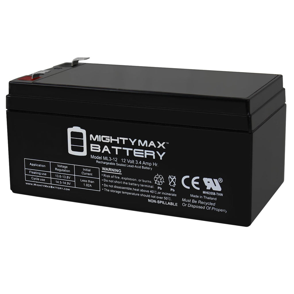 ML3-12 12V 3.4ah UPS Replacement Battery for APC BACK-UPS ES BE350G