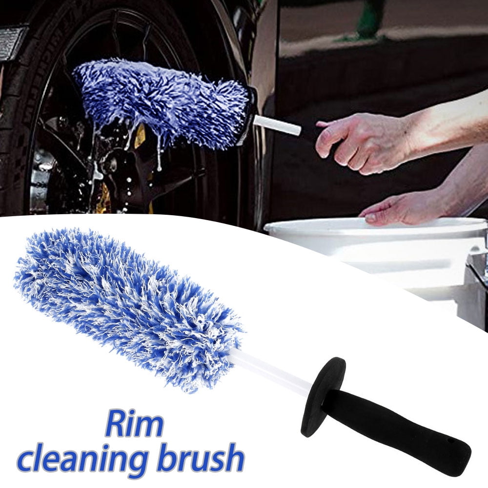 MLfire Portable Microfibre Wheel Tire Rim Brush Car Wheel Wash Cleaning Tools Auto Wheel Cleaner