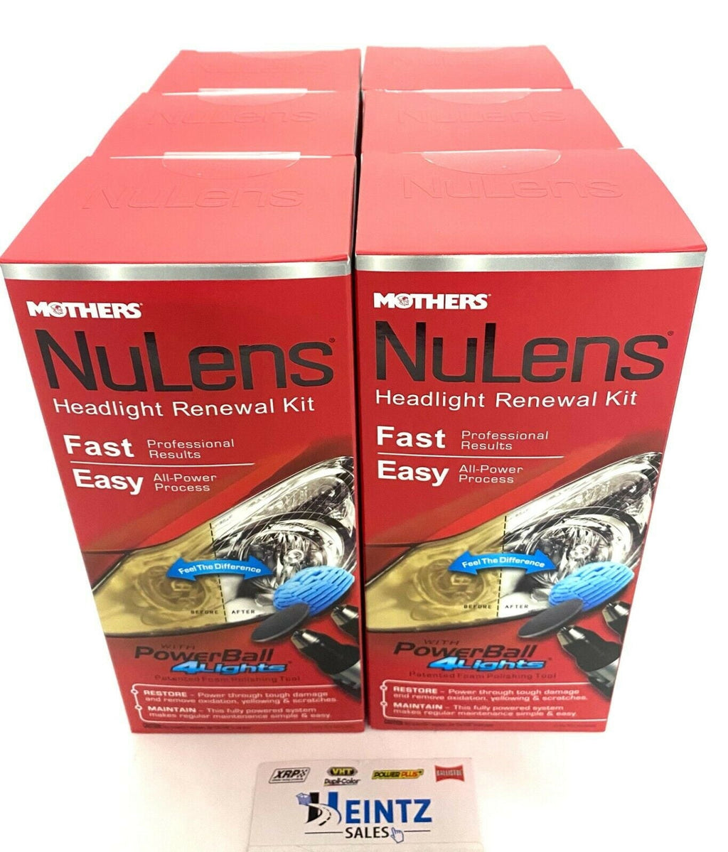 MOTHERS 07251 NuLens Headlight Renewal Kit 6 PACK - Clarify, Protect & Maintain