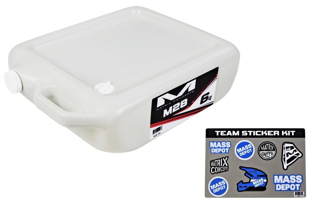 Matrix Concepts M28 6 Quart Oil Drain Container 6 Qt. with Small Sticker Kit
