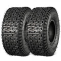 MaxAuto 15X6.00-6 15x6x6 Lawn Mower Tires 4PR, Tubeless, Set of 2