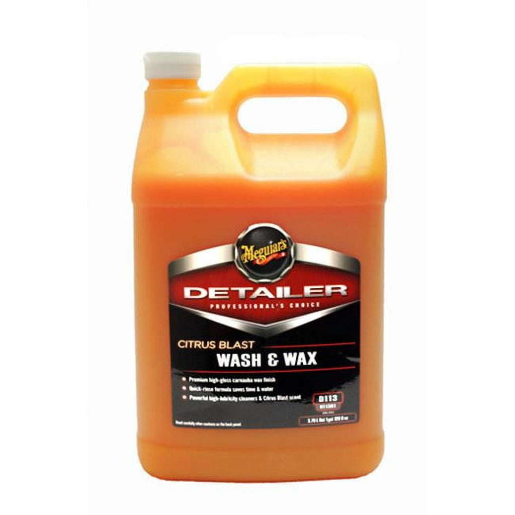 Meguiar’s Citrus Blast Wash & Wax – Fast, Effective Car Wash and Carnauba Wax Finish – D11301, 1 gal