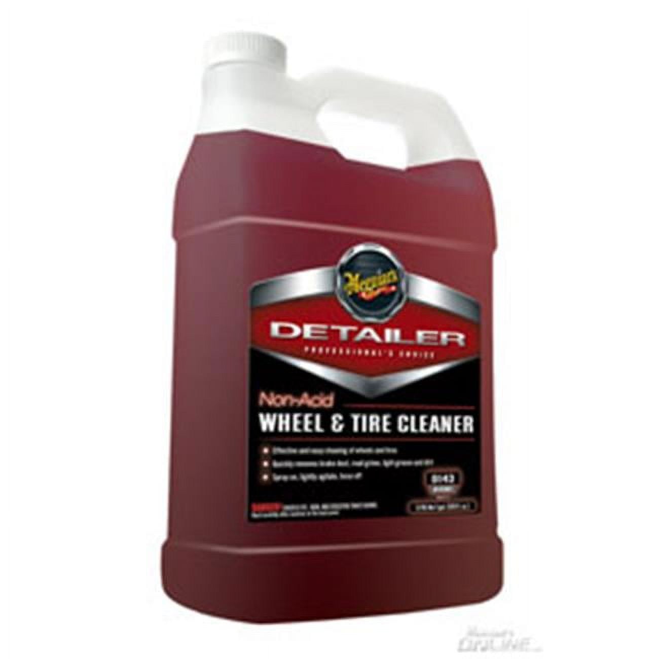 Meguiar's D14301 Detailer Non Acid Wheel & Tire Cleaner for Detailing 1 Gallon