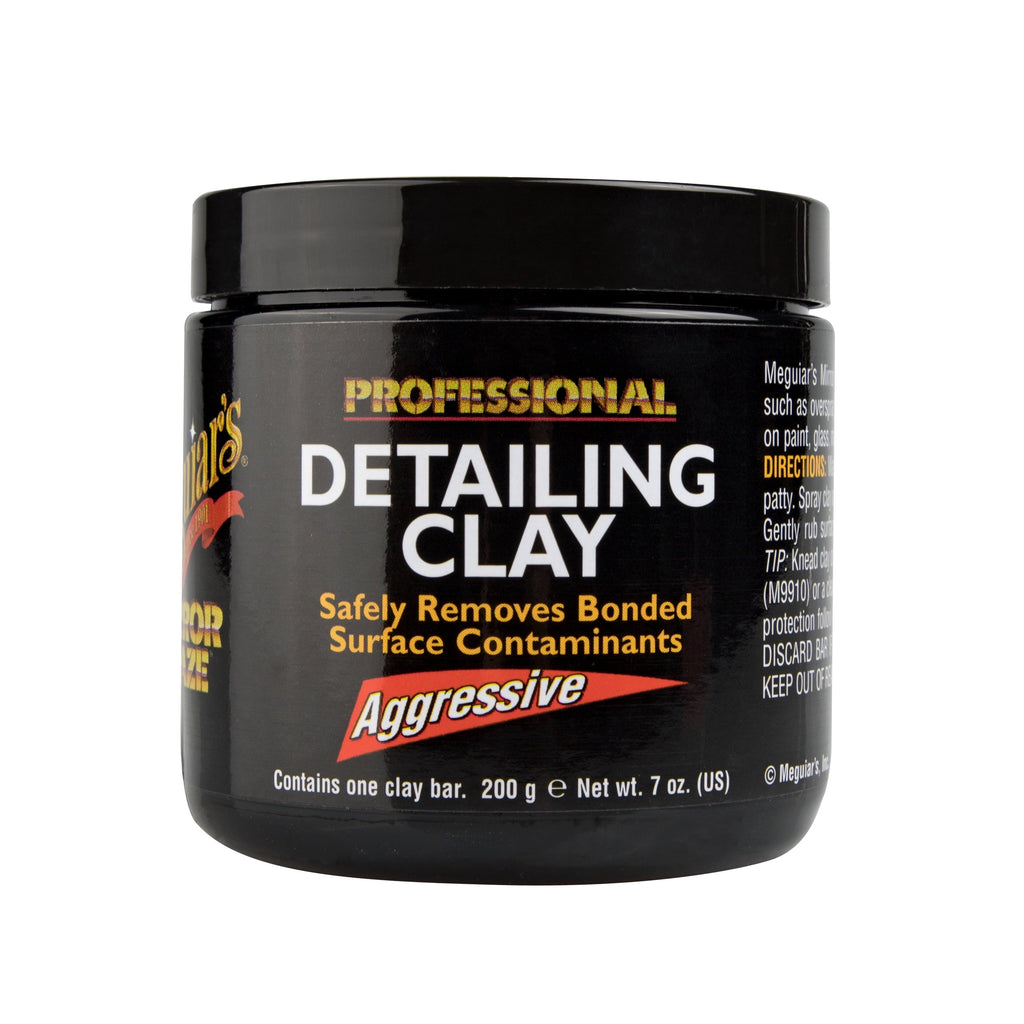 Meguiar's Mirror Glaze Detailing Clay, Aggressive, Remove Defects and Restore a Glassy Finish, C2100, 7 oz