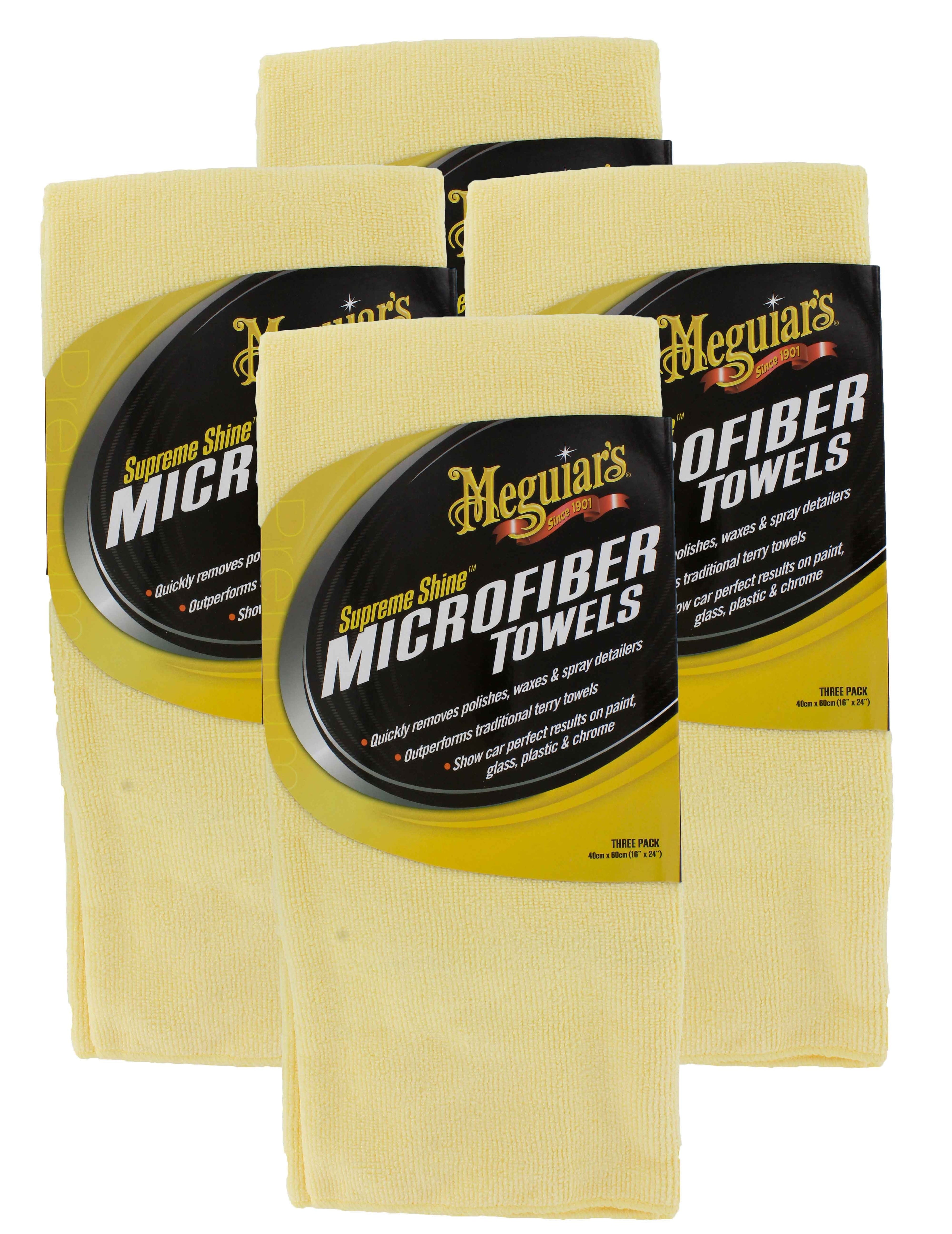 Meguiars X2020 Supreme Shine Microfiber Towels (4 Packs of 3)