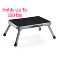 Metronic 1 Step Stool, Step Ladder, Black Anti-Slip Foot Folding Stool, Holds Up To 330 lbs