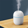 Mini Humidifier, 220ml Small Cool Mist Humidifier, USB Personal Desktop Humidifier for Baby Bedroom Travel Office Home, Auto Shut-Off, 2 Mist Modes, Super Quiet