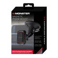 Monster Magnetic Universal Phone Mount with Pivoting Suction Cup Base, 360 degree Windshield or Dashboard