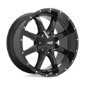 Moto Metal Cast Aluminum Rim MO970 16X8 6X120/5.5 G-BLK MILL LP 00MM, MO970680783A00US