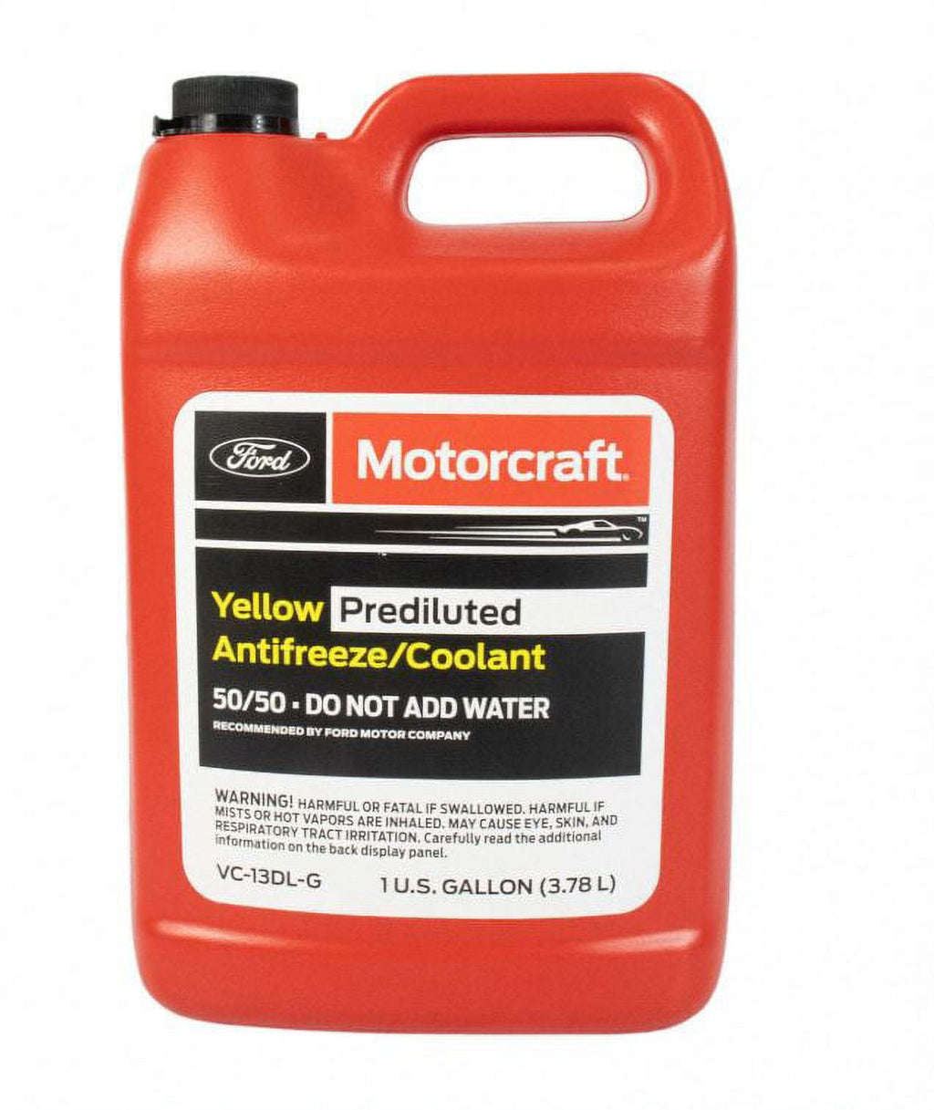 Motorcraft Yellow Prediluted Antifreeze Coolant 50/50 1U U.S Gallon VC13DLG
