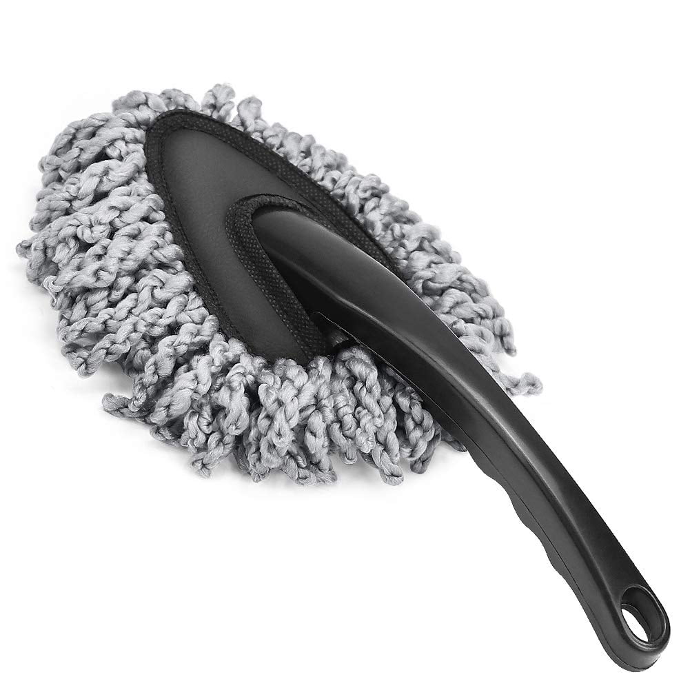 Multi-Functional Microfiber Car Duster Interior & Exterior Dash Dust Cleaner, Cleaning Detail Brush Dusting Washing Tool Kit for Car Home Kitchen Computer California Cleaning Products