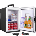 NORTHCLAN Mini Fridge, 15 Liter/33 Can Portable Cooler and Warmer Personal Refrigerator for Skincare, Food, Beverage, Medicine, Plugs for Home Outlet & 12V Car Charger Included, ETL Listed