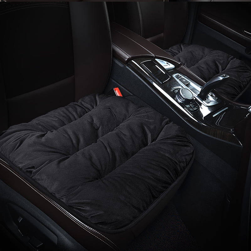 New Warm Cotton Flocking Car Seat Cushion Thickened Plush Free Bundle Single Piece Car Cushion Rear Row Seat Cushion