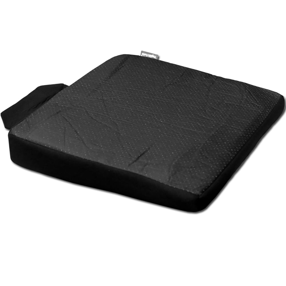 New Yupbizauto 15" X 15" Breathable  Comfortable Orthopedic Ergonomic Wedge Car Seat Cushion Black Synthetic Leather