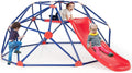OLAKIDS Climbing Dome with Slide, Kids Outdoor Jungle Gym Geodesic Climber, Steel Frame, 8FT Climb Structure Backyard Playground Center Equipment for Toddlers 3-8