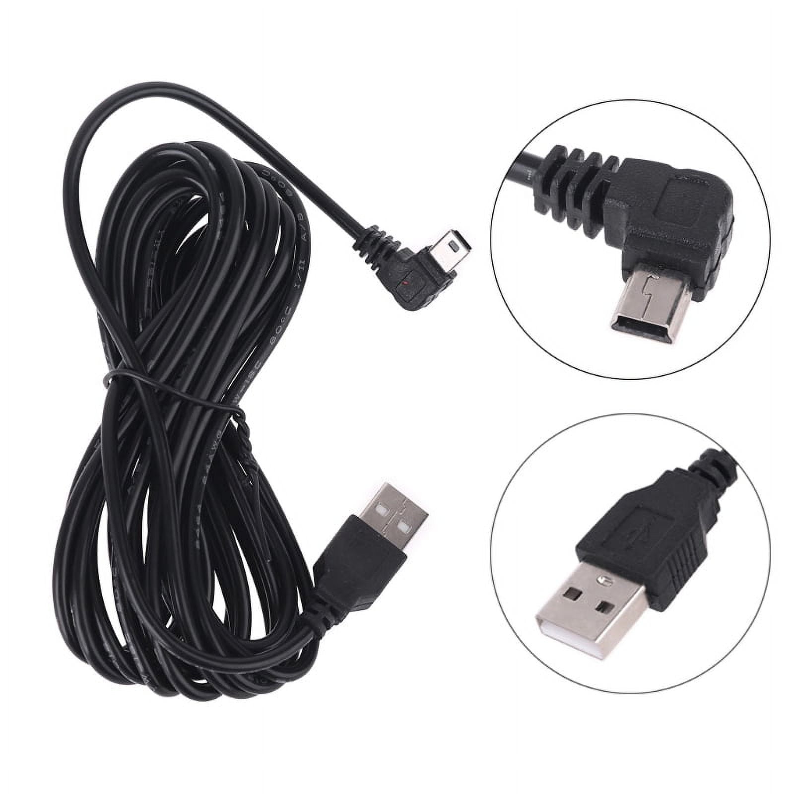 OOKWE Output 5V/2A Mini Micro USB Power Cable 3.5m Dash Cam Video Recorder Power Cord