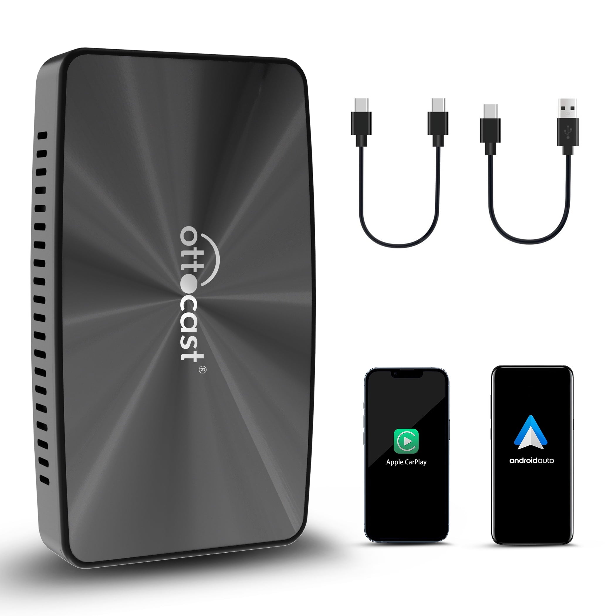 OTTOCAST U2-X Pro Wireless CarPlay Android Auto Car Adapter 2 in 1 for Wired CarPlay Cars Smart Button Faster Connection OTA Update