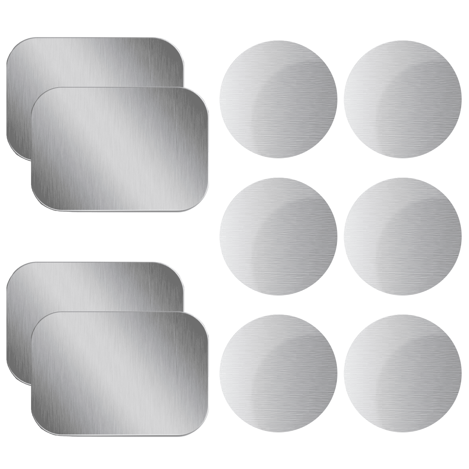 OWLKELA 10 Pack Mount Metal Plate, Phone Magnet Car Mount Holder, Cradle with Adhesive, 4R and 6 Rd