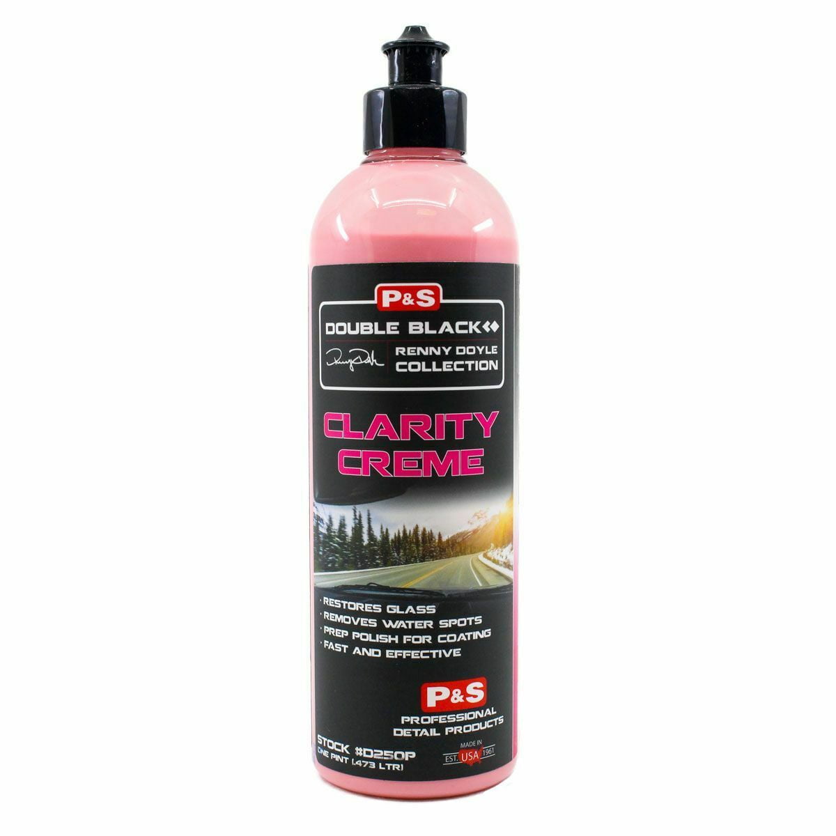 P&S Detailing Products Clarity Creme Auto Glass Polish 16 oz. PS-D250P