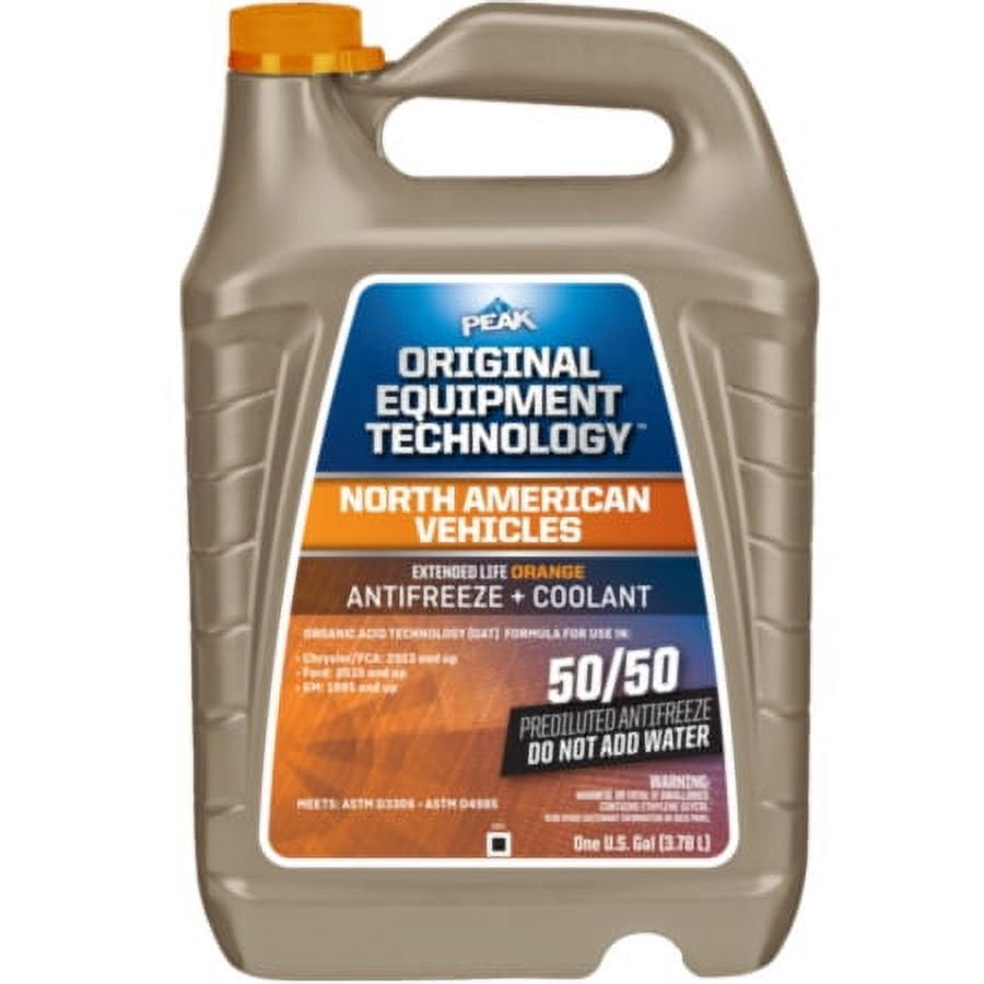 PEAK Original Equipment Technology Antifreeze for North American Vehicles - Orange