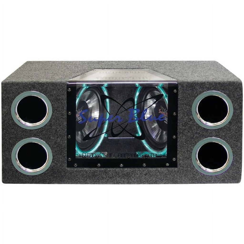 PYRAMID BNPS102 10" 1000W Subwoofer Enclosure Subs Box + Audiopipe Amplifier Amp