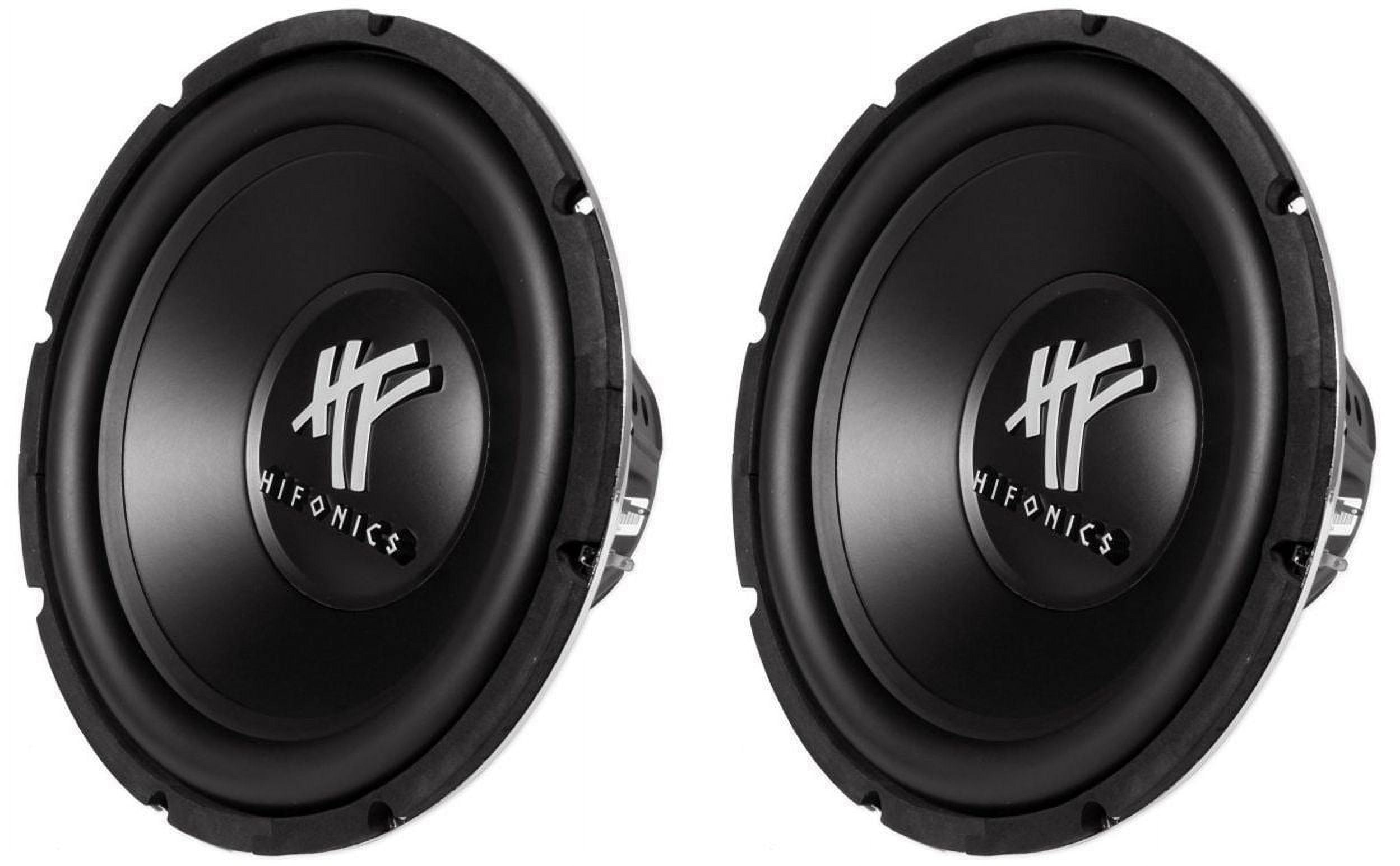 Pair of Hifonics HFX12D4 HF Series 12" 800 Watt DVC 4 Ohm Car Subwoofers Bundle