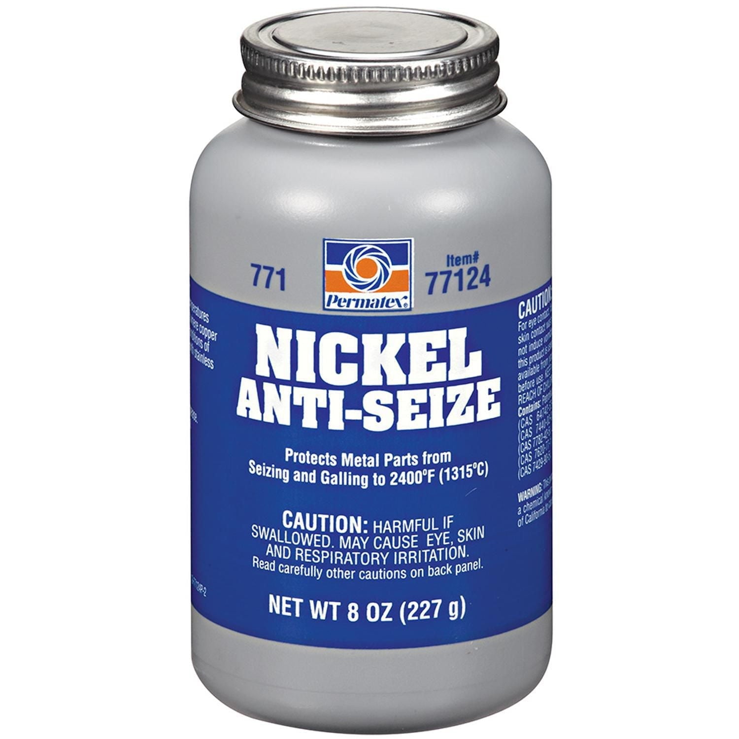 Permatex Nickel Anti-Seize Lubricants, 8-oz. Brush Top Bottle - 1 EA (230-77124)