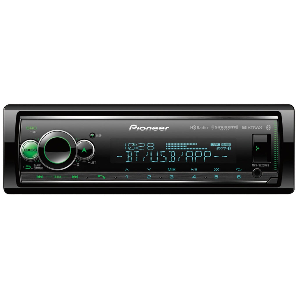 Pioneer DEH-S7200BHS Single-DIN In-Dash CD Receiver with Bluetooth, HD Radio, and SiriusXM Ready