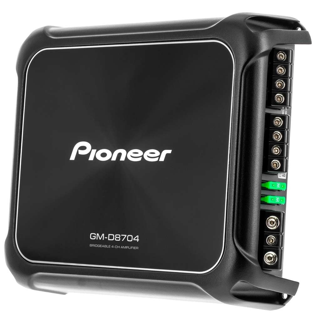 Pioneer GM-D8704 - Class FD 4-Channel Bridgeable Amplifier with Wired Bass Boost Remote