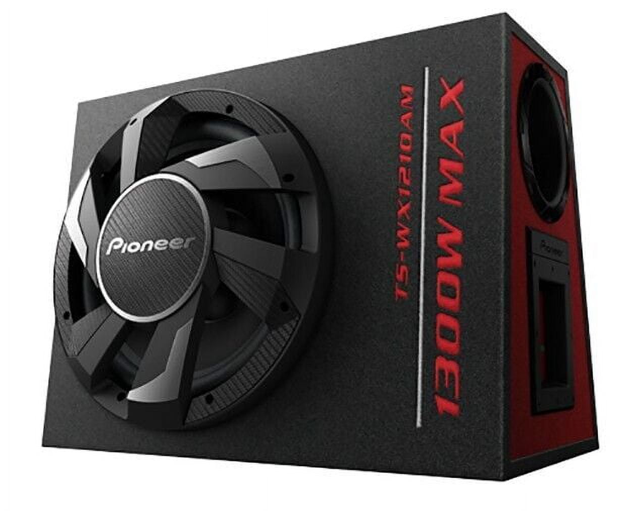 Pioneer TS-WX1210AM 12” 1300W Built-in Class-D Amp Ported Enclosure Subwoofer Bundle