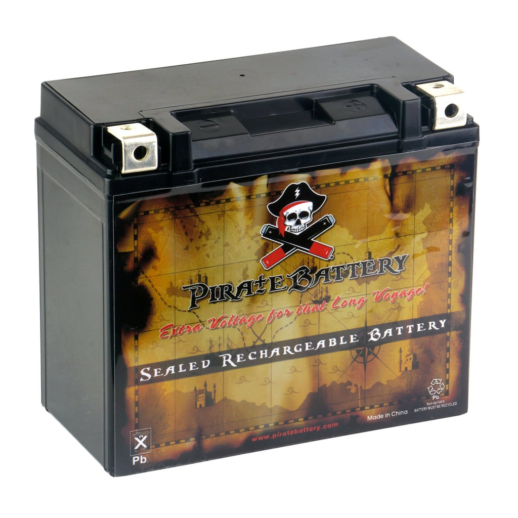Pirate Battery Ytx20hl-bs (20hl-bs 12 Volts,18 Ah, 310 Cca) Motorcycle Battery for Harley-davidson 1450cc Fxd Series Dyna 2003