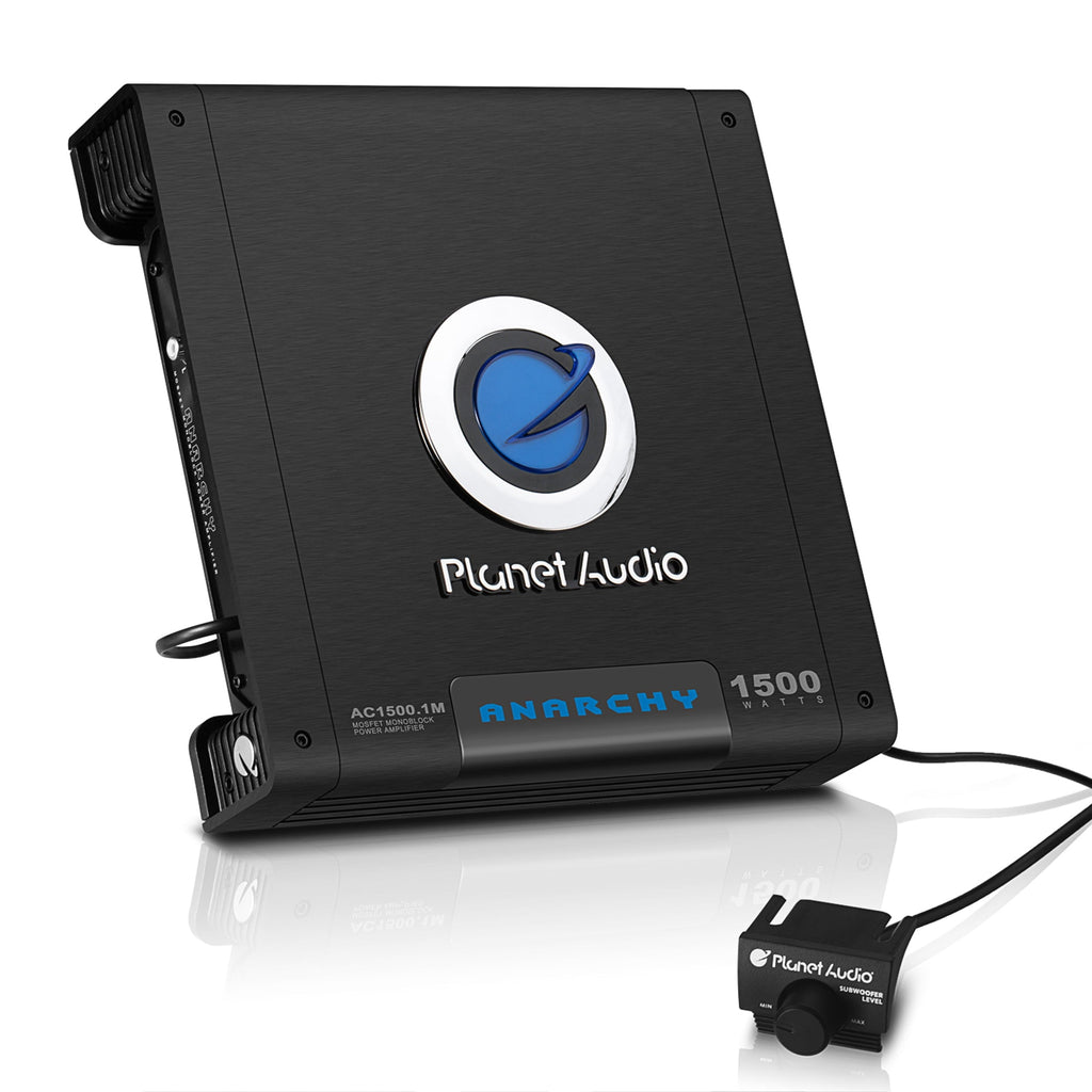 Planet Audio AC15001M 1500 Watt Monoblock A/B Car Audio Amplifier with Remote