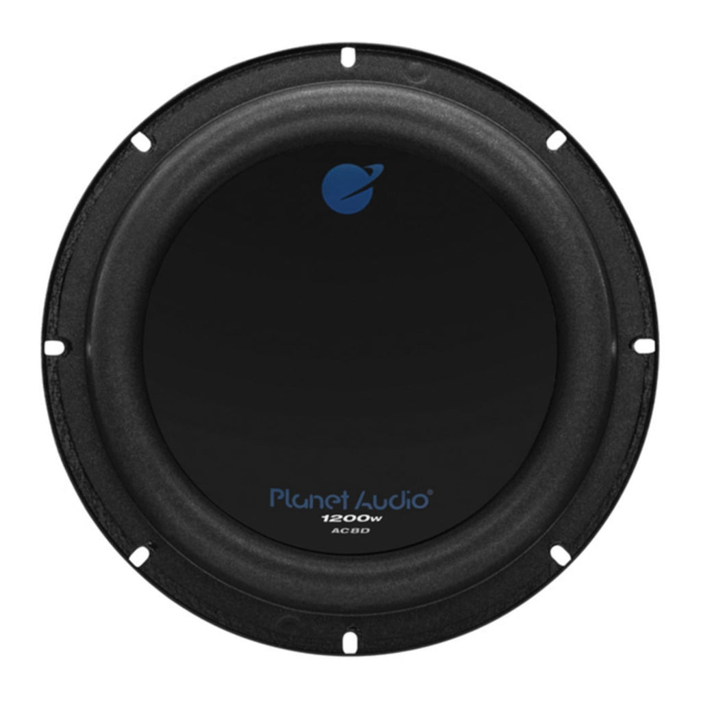 Planet Audio AC8D 8” 1200 Watt Car Subwoofer, Dual 4 Ohm Voice Coil