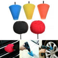 Polishing Sponge,5Pcs Car Polisher Buffing Cone Pads Polishing Ball Pad For Wheel Corner Kit Tool