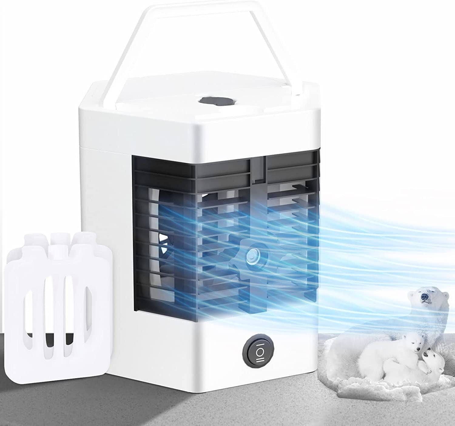 Portable Air Conditioners Mini Desktop Humidifier Cooler Personal Space Cooler