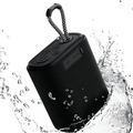 Portable IPX7 Waterproof Bluetooth Speaker, Shower Speaker FM Radio with HD Sound,Outdoor Speaker, TF Card SD Aux, 8H Playtime, True Wireless Stereo,Black