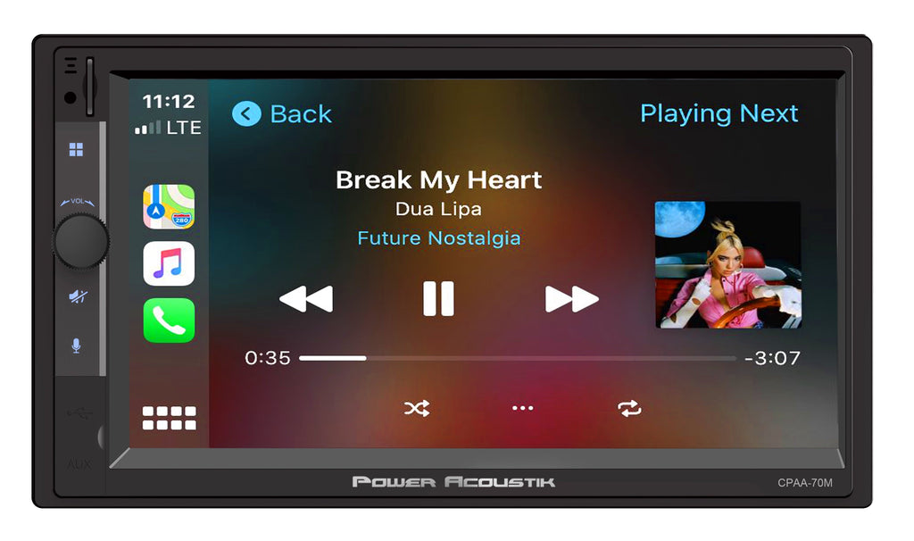Power Acoustik Car Stereo Combo | Car Play/Android Auto Receiver & (4) 6.5" Speakers | 7" HD LCD with Capacitive Touchscreen & Bluetooth | Double Din | CPAAM7-S2