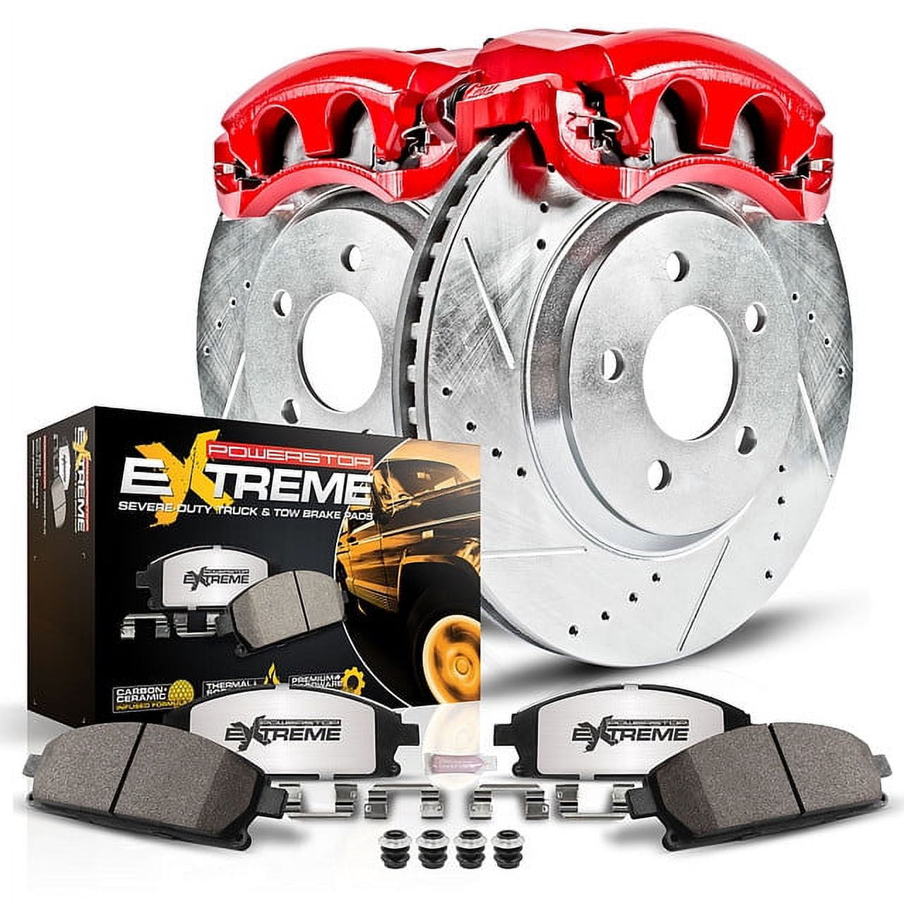 Power Stop Front Z36 Truck & Tow Brake Kit with Calipers KC137-36