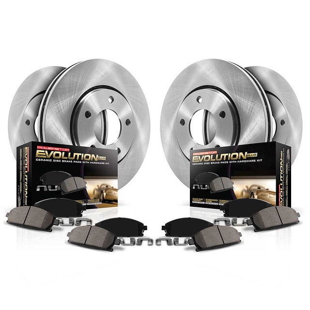 Power Stop Front and Rear Stock Replacement Brake Pad and Rotor Kit KOE1365