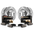 Power Stop Front and Rear Stock Replacement Brake Pad and Rotor Kit KOE1365