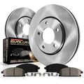 Power Stop Rear Stock Replacement Brake Pad and Rotor Kit Fits 2019 Toyota RAV4